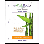 Basic Mathematics Through Application-My Workbook