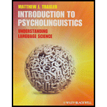 Introduction to Psycholinguistics: Understanding Language Science (Hardback)