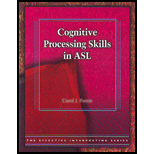 Cognitive Procesing Skills In ASL - With DVD