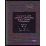Conflict of Laws : American, Comparative, International