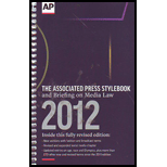 Associated Press Stylebook and Briefing on Media Law 2012