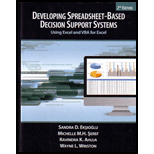 Developing Spreadsheet-Based Decision Support Systems