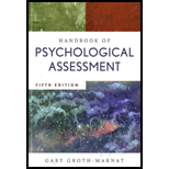 Handbook of Psychological Assessment (Without Append. G)