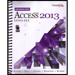 Microsoft Access 2013 : Bench., Level 1 and 2 - With Cd