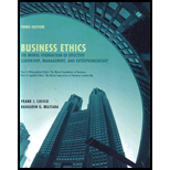 Business Ethics: Moral Foundations.. (Custom)