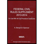 Federal Civil Rules Supplement: 2013-14