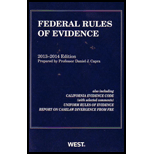 Federal Rules of Evidence, 13-14-Text