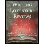 Writing Literature Reviews: A Guide for Students of the Social and Behavioral Sciences - With Model Literature Reviews