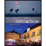 Interaction: Langue Et Culture