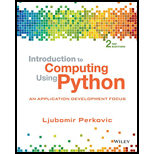 Introduction to Computing Using Phython