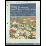 Methods for Teaching Stud. With Autism...