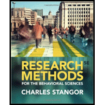 Research Methods for the Behavioral Sciences