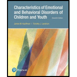 Characteristics of Emotional and Behavioral Disorders of Children and Youth - With Access
