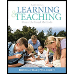 Learning and Teaching: Research-Based Methods