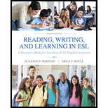 Reading, Writing and Learning in ESL