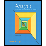 Analysis with an Introduction to Proof
