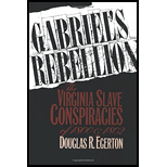 Gabriel's Rebellion: The Virginia Slave Conspiracies of 1800 and 1802