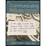 Communicating for Results (Looseleaf)