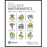 College Mathematics for Trades and Technologies (Looseleaf)