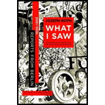 What I Saw: Reports from Berlin 1920-1933