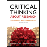 Critical Thinking About Research