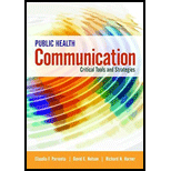 Public Health Communication: Critical Tools and Strategies