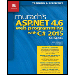 Murach's ASP.NET 4.6 Web Programming with C# 2015