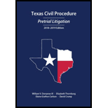 Texas Civil Procedure: Pretrial Literature '18-19