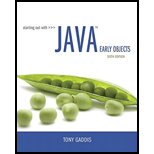 Starting Out with Java: Early Objects