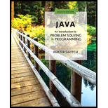 Java: An Introduction to Problem Solving and Programming