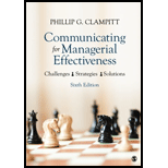 Communicating for Managerial Effectiveness