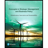 Concepts in Strategic Management and Business Policy