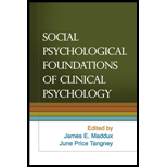 Social Psychological Foundations of Clinical Psychology