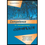 Competence in Interpersonal Conflict