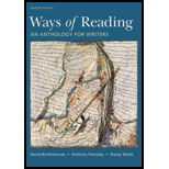 Ways of Reading: An Anthology for Writers