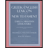 Greek-English Lexicon of the New Testament and Other Early Christian Literature