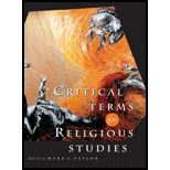 Critical Terms for Religious Studies