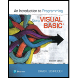 Introduction to Programming Using Visual Basic