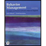 Behavior Management: Principles and Practices of Positive Behavior Supports