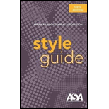 American Sociological Association Style Guide