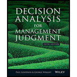 Decision Analysis for Management Judgment