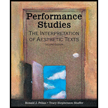 Performance Studies: The Interpretation of Aesthetic Texts