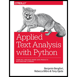 Applied Text Analysis with Python: Enabling Language-Aware Data Products with Machine Learning