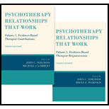 Psychotherapy Relationships that Work: Evidence-Based Therapist Contributions - 2 Volumes
