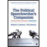 Political Speechwriter's Companion: A Guide for Writers and Speakers
