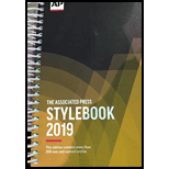 Associated Press Stylebook 2019: And Briefing on Media Law