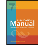 Publication Manual of the American Psychological Association (Paperback)