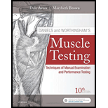 Daniels and Worthingham's Muscle Testing: Techniques of Manual Examination and Performance Testing