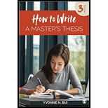 How to Write a Master's Thesis