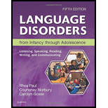 Language Disorders from Infancy through Adolescence